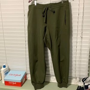 Olive joggers